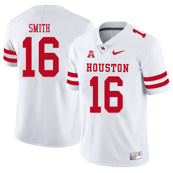 2018 Men #16 Ka'Darian Smith Houston Cougars College Football Jerseys Sale-White